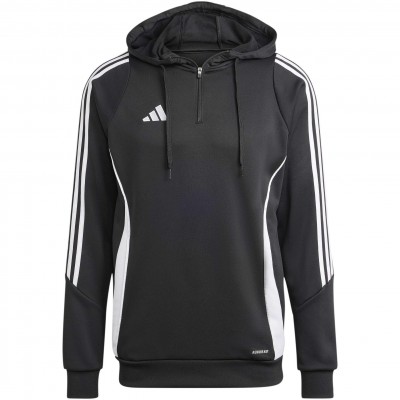 мъжки,суичър,мъжки,горнища,с,качулка,футбол,бягане,adidas,tiro24,trhood,hoody,mens,black,white