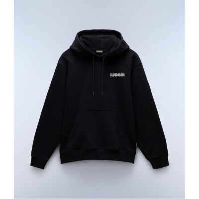 суичър,мъжки,ежедневни,облекла,мъжки,горнища,с,качулка,napapijri,men's,linth,hoodie,black,041