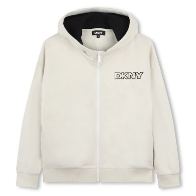 юношески,суичър,детски,облекла,dkny,logo,zip,hoodie,juniors,light,grey,022
