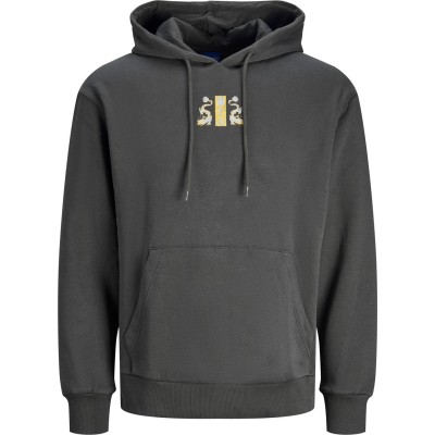 мъжки,суичър,мъжки,горнища,с,качулка,jack,and,jones,back,print,hoodie,mens,asphalt