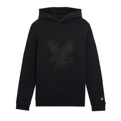суичър,детски,облекла,lyle,and,scott,graphic,hoodie,black,z865