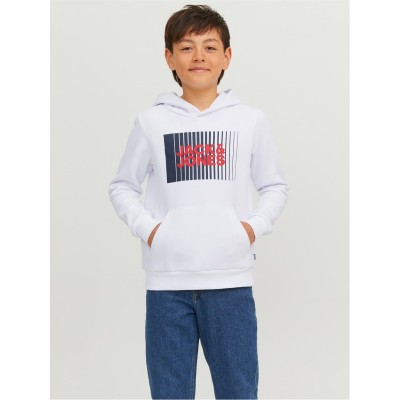 детски,горнища,с,качулка,jack,and,jones,play,logo,hood,jn00,white