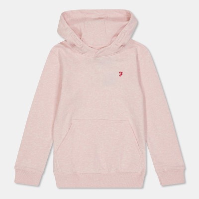 детски,суичър,детски,горнища,с,качулка,farah,unisex,kids,powell,pull,over,hoodie,orl,pink,marl