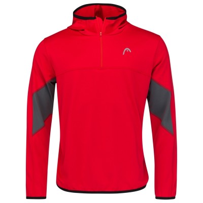 суичър,мъжки,горнища,с,качулка,head,club,tech,hoodie,red