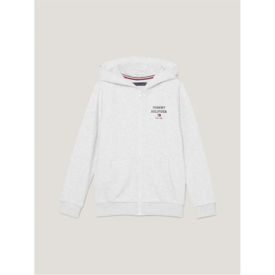 юношески,суичър,tommy,hilfiger,back,logo,zip,hoodie,juniors,light,heather
