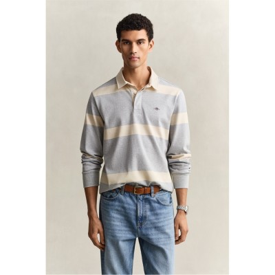 мъжки,тениски,gant,gant,striped,rugger,sn62,grey,melange,93