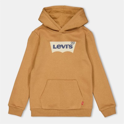 суичър,детски,3/4,панталони,levis,kids',batwing,over,the,head,hoodie,rodeo,brown,j62