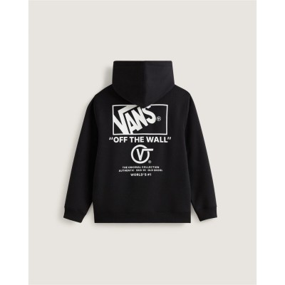 юношески,суичър,детски,3/4,панталони,детски,облекла,vans,vans,back,logo,hoodie,juniors,black