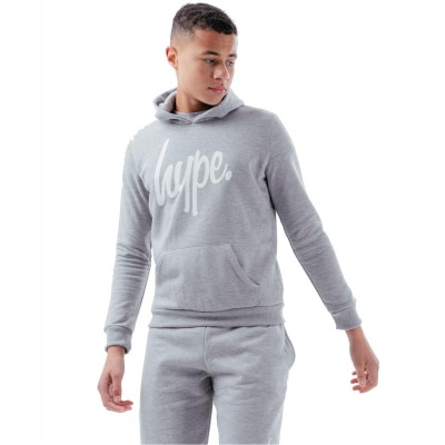 суичър,детски,горнища,с,качулка,hype,script,over,the,head,hoodie,grey
