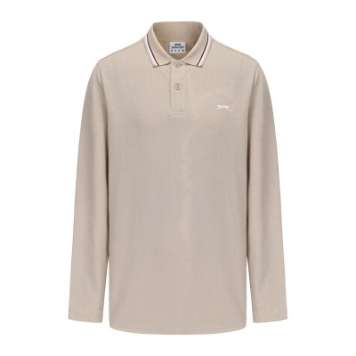 мъжки,блузи,с,яка,slazenger,long,sleeve,tipped,polo,men,beige