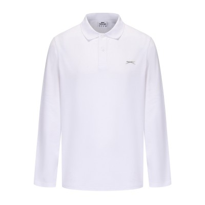 slazenger,l,s,plain,polo,sn53,white