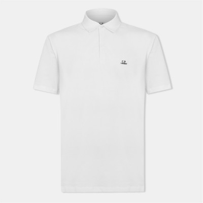 блуза,с,яка,облекла,на,разпродажба,мъжки,тениски,cp,company,short,sleeve,logo,patch,polo,shirt,gauze,white,103