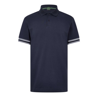 блуза,с,яка,мъжки,тениски,boss,men,s,hbg,zone,sleek,button,up,polo,shirt,dark,blue