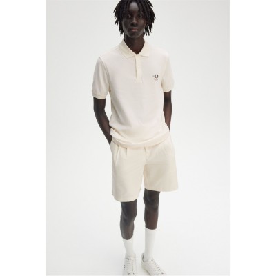 блуза,с,яка,облекла,на,разпродажба,мъжки,тениски,fred,perry,men's,club,back,print,short,sleeve,polo,shirt,ecru,560