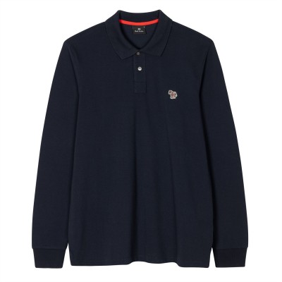 блуза,с,яка,мъжки,тениски,ps,paul,smith,long,sleeve,zebra,polo,shirt,navy,49