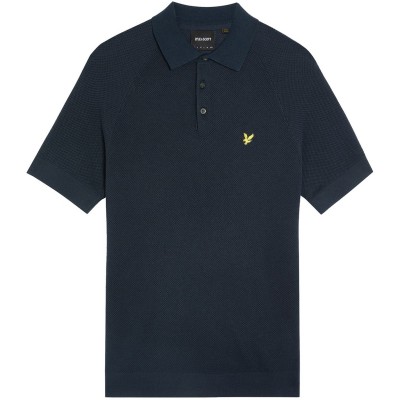 блуза,с,яка,мъжки,тениски,lyle,and,scott,knitted,polo,shirt,dark,navy