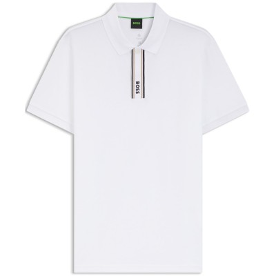 блуза,с,яка,мъжки,тениски,boss,logo,polo,top,white