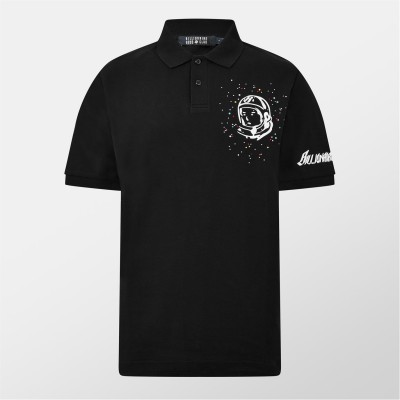 блуза,с,яка,мъжки,тениски,billionaire,boys,club,embelished,astro,polo,shirt,black