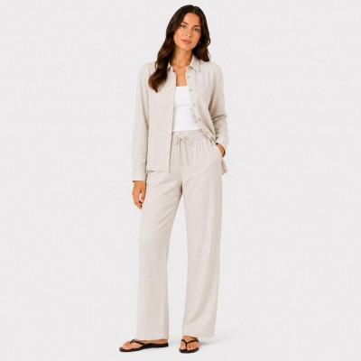 дамски,панталони,i,saw,it,first,womens,striped,straight,leg,trousers,stone