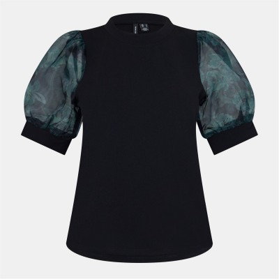 дамски,ризи,дамски,облекла,размер,vero,moda,silja,top,ld99,black,wild,rose