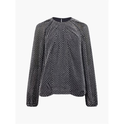 дамски,ризи,french,connection,women's,fc,stacey,long,sleeve,blouse,black