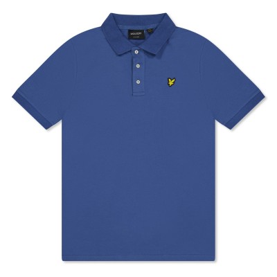 блуза,с,яка,дрехи,за,училище,детски,блузи,с,яка,детски,3/4,панталони,lyle,and,scott,kids',short,sleeve,polo,shirt,cornflower,z411