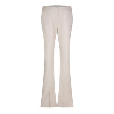 дамски,панталони,off,white,women,s,leather,flared,pants,sand,violet