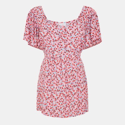 mamalicious,women,s,long,sleeve,blouse,peach,melba