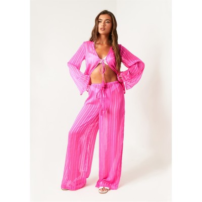 missy,empire,sheer,stripe,beach,cover,up,trouser,pink
