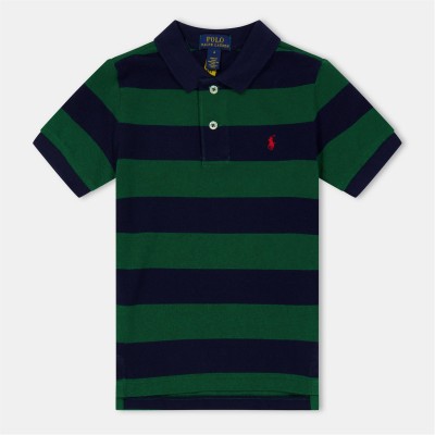 риза,с,къс,ръкав,детски,3/4,панталони,polo,ralph,lauren,kids',stripe,short,sleeve,shirt,grn,navy