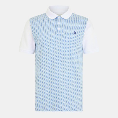 блуза,с,яка,мъжки,тениски,original,penguin,men,s,jacquard,short,sleeve,polo,shirt,white