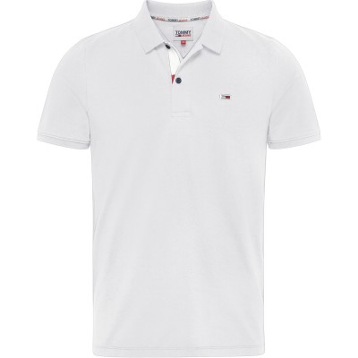 мъжка,блуза,с,яка,мъжки,тениски,tommy,jeans,jeans,tjm,slim,placket,polo,shirt,mens,white