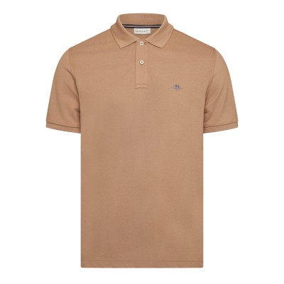 блуза,с,яка,мъжки,тениски,gant,lg,polo,shirt,sn64,caramel,beige