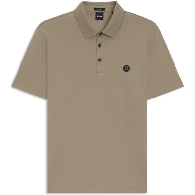 блуза,с,яка,мъжки,тениски,boss,men,s,parris,cotton,short,sleeve,polo,shirt,open,brown,245