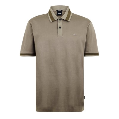 блуза,с,яка,мъжки,тениски,boss,men,s,hbb,phillipson,cotton,short,sleeve,polo,shirt,open,brown