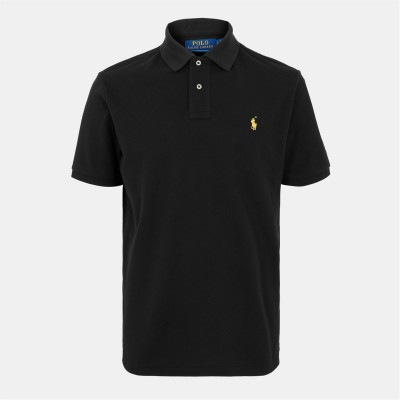 блуза,с,яка,облекла,на,разпродажба,мъжки,тениски,polo,ralph,lauren,men's,custom,gold,short,sleeve,polo,shirt,polo,black