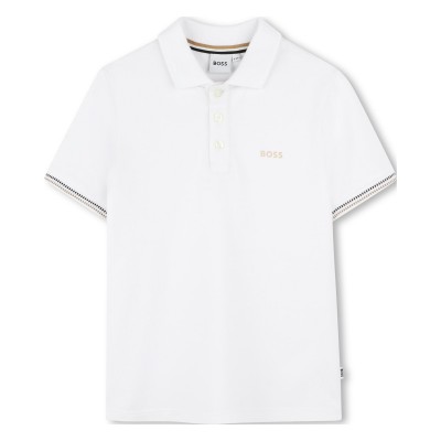 блуза,с,яка,boss,kids,tipped,stripe,logo,polo,shirt,white