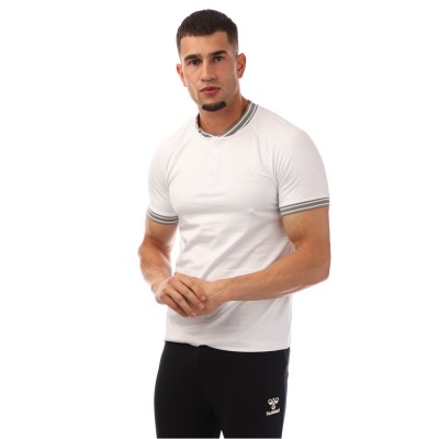 блуза,с,яка,облекла,на,разпродажба,hummel,men's,samuel,short,sleeve,polo,shirt,white