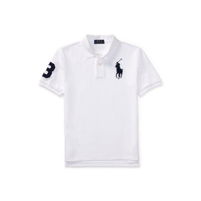 риза,с,къс,ръкав,детски,3/4,панталони,polo,ralph,lauren,kids',large,logo,short,sleeve,shirt,white