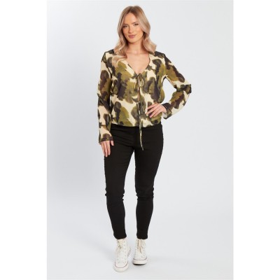 дамски,ризи,influence,tie,ls,blouse,ld99,green