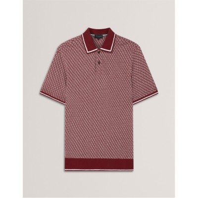 облекла,на,разпродажба,мъжки,блузи,с,яка,ted,baker,ted,texture,polo,sn00,oxblood