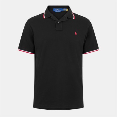 блуза,с,яка,облекла,на,разпродажба,мъжки,тениски,polo,ralph,lauren,men's,tipped,short,sleeve,polo,shirt,polo,black