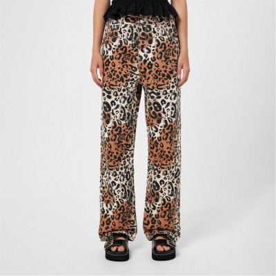 панталони,дамски,чорапогащи,и,клинове,hugo,hisanna,leopard,trousers,open,misc