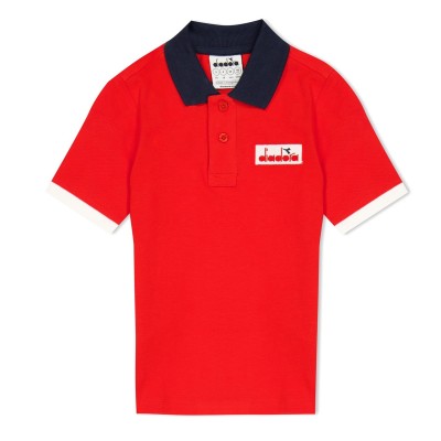 дрехи,за,училище,ученическо,облекло,детски,блузи,с,яка,детски,3/4,панталони,diadora,diadora,jb.ss,polo,5,palle,juniors,red