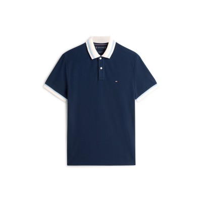 блуза,с,яка,мъжки,тениски,tommy,hilfiger,men's,short,sleeve,polo,shirt,night,navy