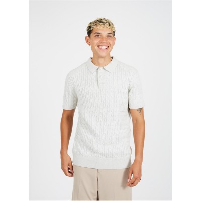 облекла,на,разпродажба,brave,soul,button,knit,polo,ecru,marl