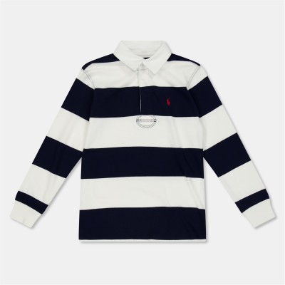 риза,с,дълъг,ръкав,детски,3/4,панталони,polo,ralph,lauren,kids',long,sleeve,stripe,rugby,shirt,newport,navy