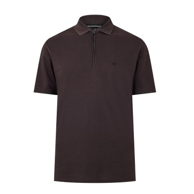 блуза,с,яка,мъжки,тениски,emporio,armani,polo,shirt,black,coffee