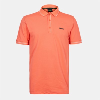 блуза,с,яка,облекла,на,разпродажба,мъжки,тениски,boss,men's,paule,short,sleeve,polo,shirt,open,red