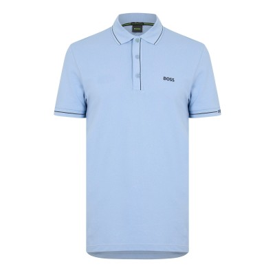 блуза,с,яка,boss,men,s,paule,short,sleeve,polo,shirt,open,blue